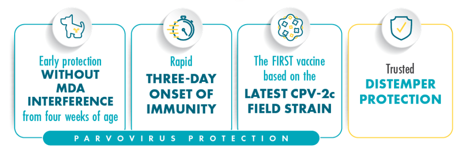 Nobivac DP PLUS key benefits graphic